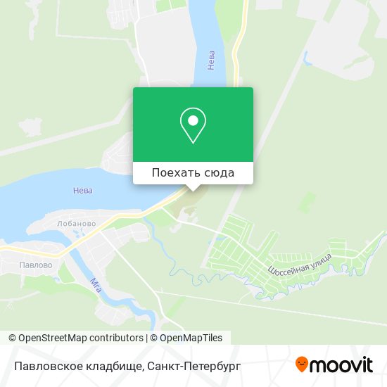 Карта Павловское кладбище