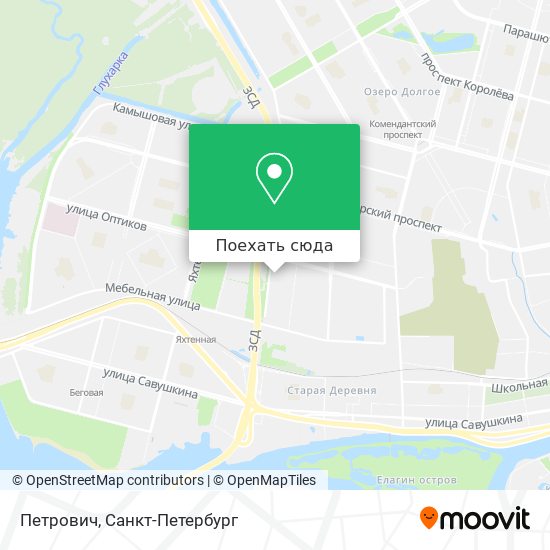 Карта петрович москва