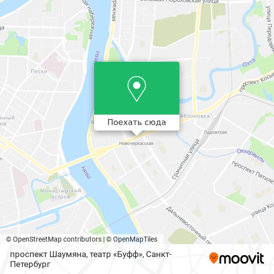 Проспект шаумяна спб карта