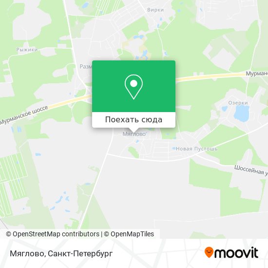 Карта Мяглово