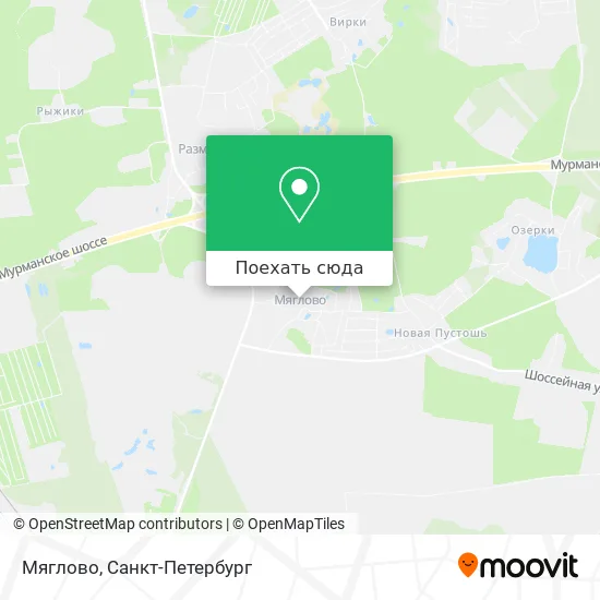 Карта Мяглово