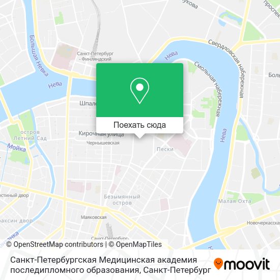 Карта Санкт-Петербургская Медицинская академия последипломного образования