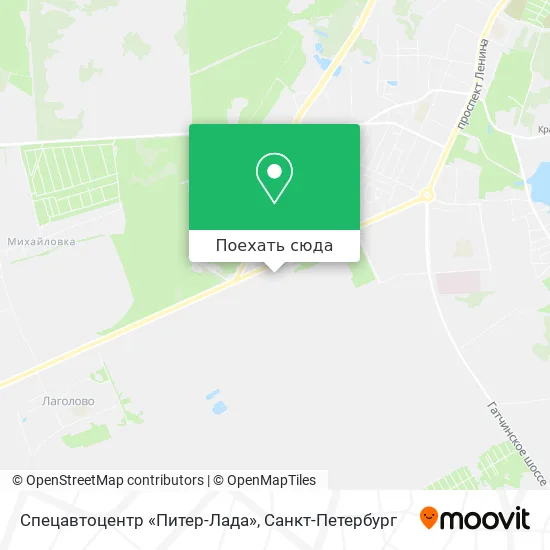 Карта Спецавтоцентр «Питер-Лада»