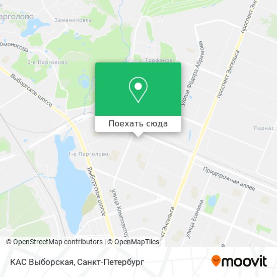 Карта КАС Выборская