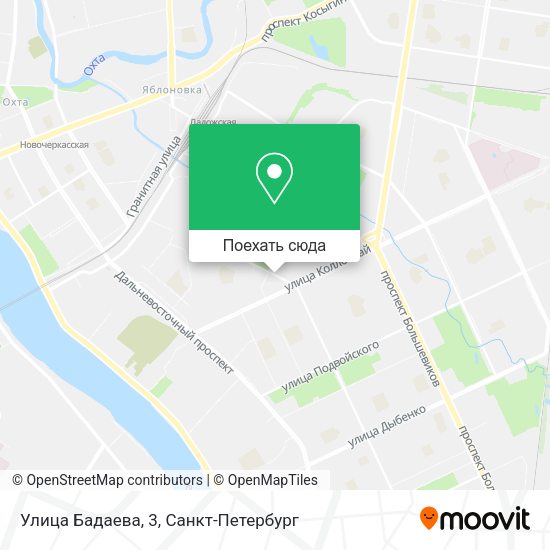Карта Улица Бадаева, 3