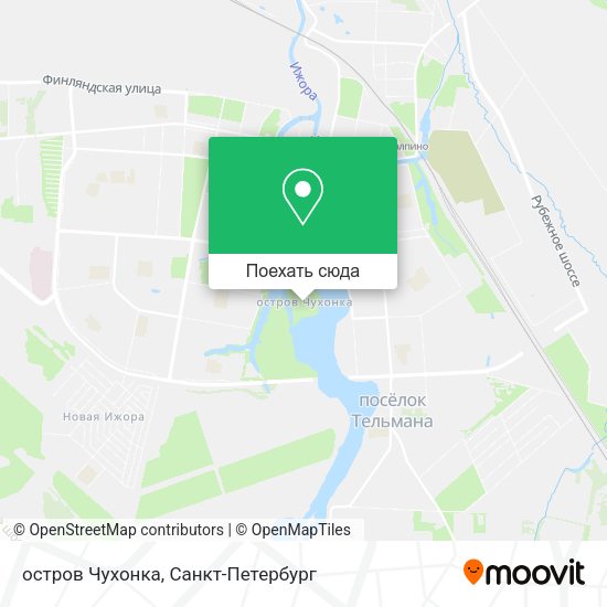 Карта остров Чухонка