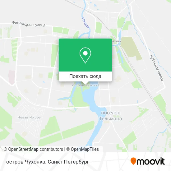 Карта остров Чухонка