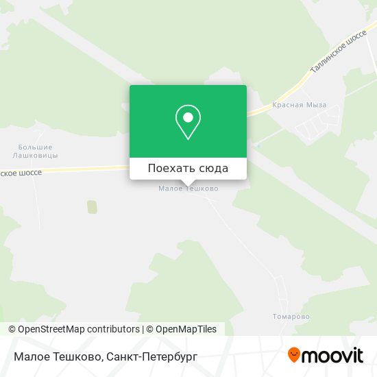 Карта Малое Тешково
