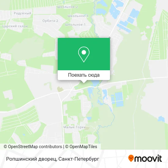 Карта Ропшинский дворец