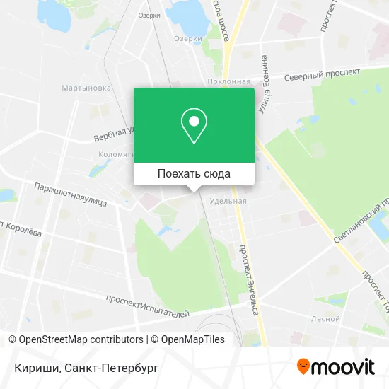 Карта Кириши