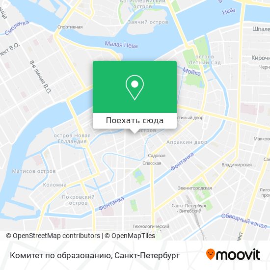 Карта Комитет по образованию
