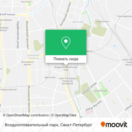 Карта Воздухоплавательный парк
