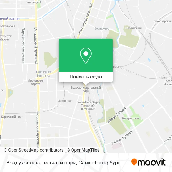 Карта Воздухоплавательный парк