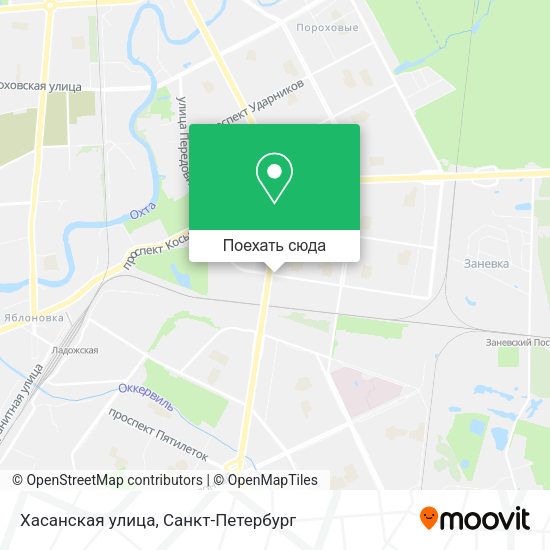 Карта Хасанская улица