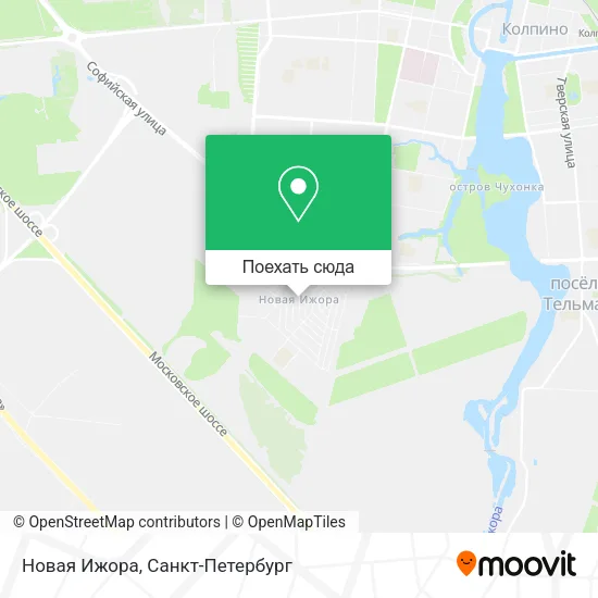 Карта Новая Ижора