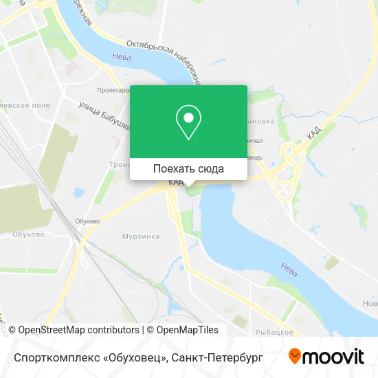 Карта Спорткомплекс «Обуховец»