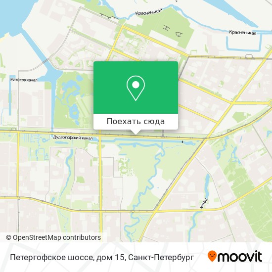 Петергофское шоссе карта спб