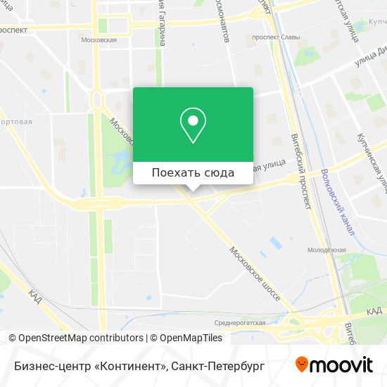 Карта Бизнес-центр «Континент»