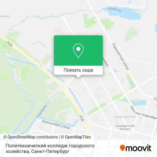Карта Политехнический колледж городского хозяйства