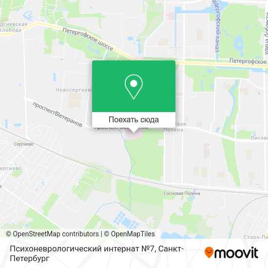 Карта Психоневрологический интернат №7