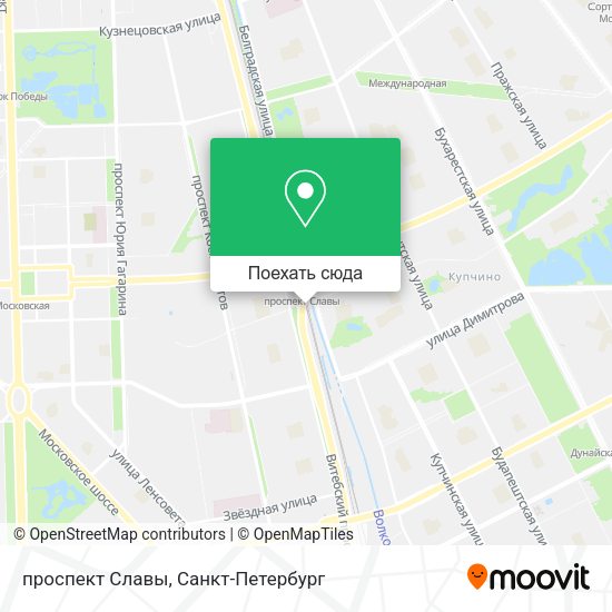 Карта проспект Славы