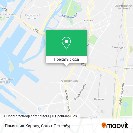 Карта Памятник Кирову