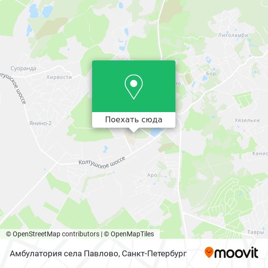 Карта Амбулатория села Павлово
