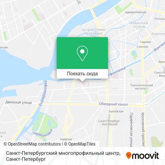 Карта Санкт-Петербургский многопрофильный центр