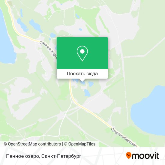 Карта Пенное озеро