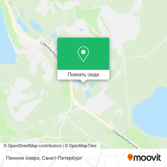 Карта Пенное озеро
