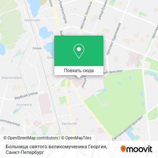 Карта Больница святого великомученика Георгия