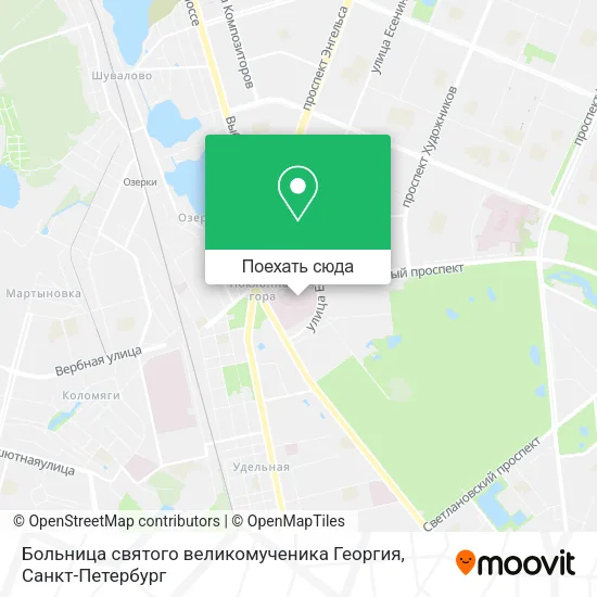 Карта Больница святого великомученика Георгия