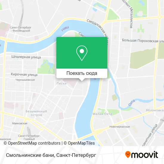 Карта Смольнинские бани