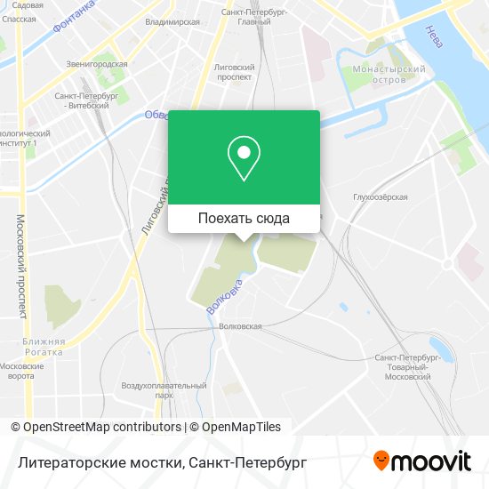 Карта Литераторские мостки