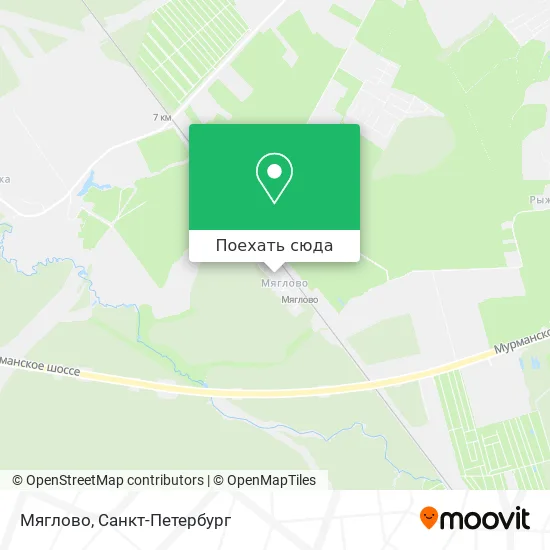 Карта Мяглово