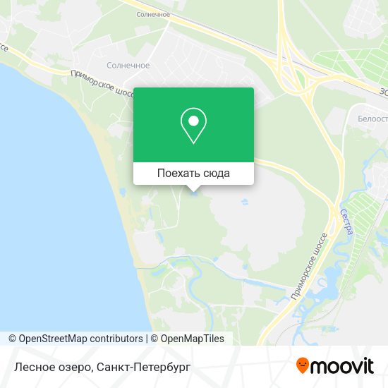 Карта Лесное озеро