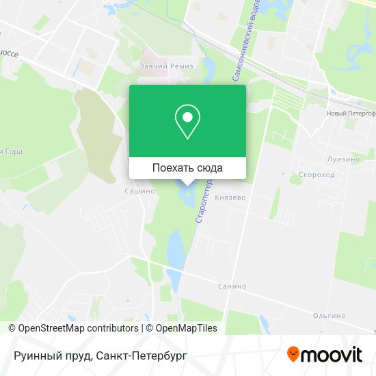 Карта Руинный пруд
