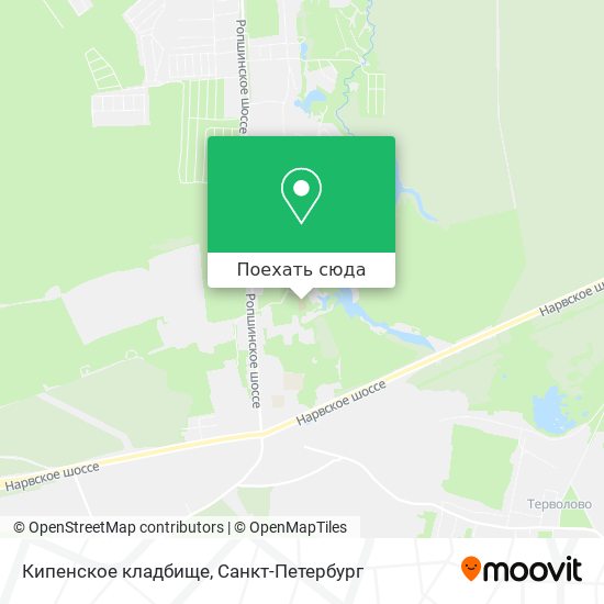 Карта Кипенское кладбище
