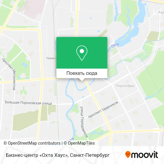 Карта Бизнес-центр «Охта Хаус»