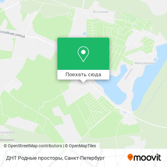 Карта ДНТ Родные просторы