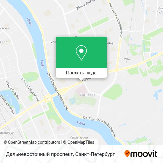 Карта Дальневосточный проспект