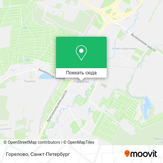 Карта Горелово