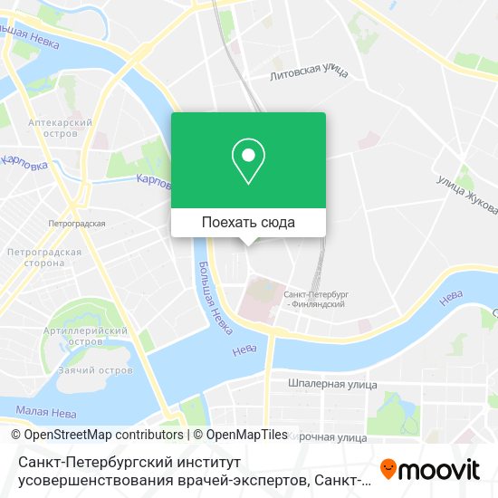 Карта Санкт-Петербургский институт усовершенствования врачей-экспертов