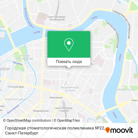 Карта Городская стоматологическая поликлиника №22