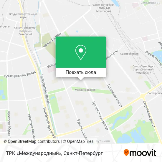 Карта ТРК «Международный»