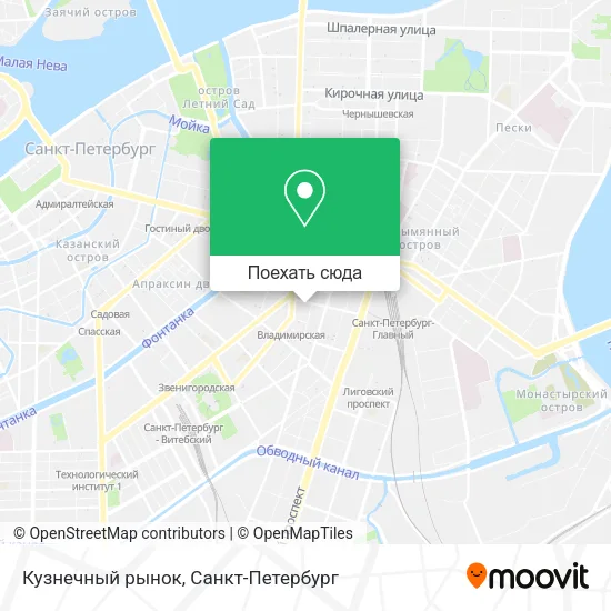 Карта Кузнечный рынок