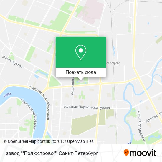 Карта завод ""Полюстрово""