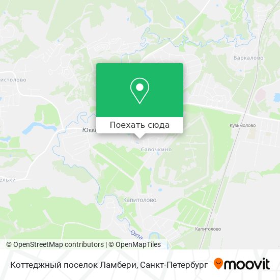 Карта Коттеджный поселок Ламбери