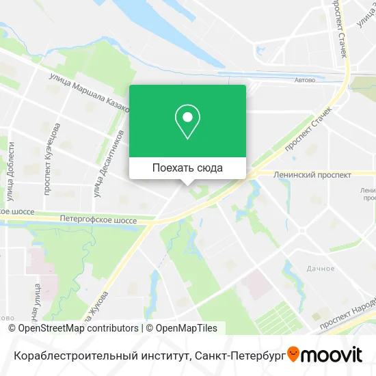 Карта Кораблестроительный институт