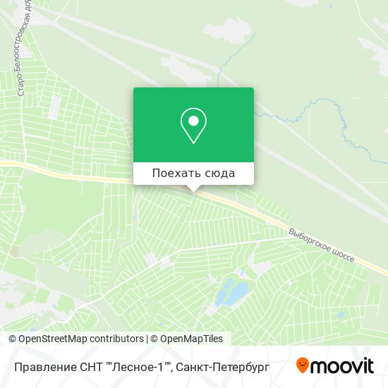 Карта Правление СНТ ""Лесное-1""